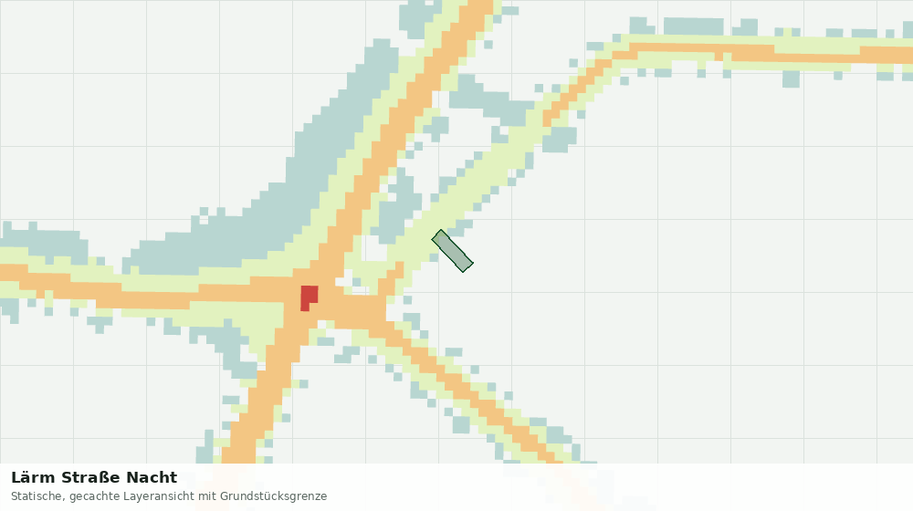 Statische Kartenansicht: Lärm Straße Nacht