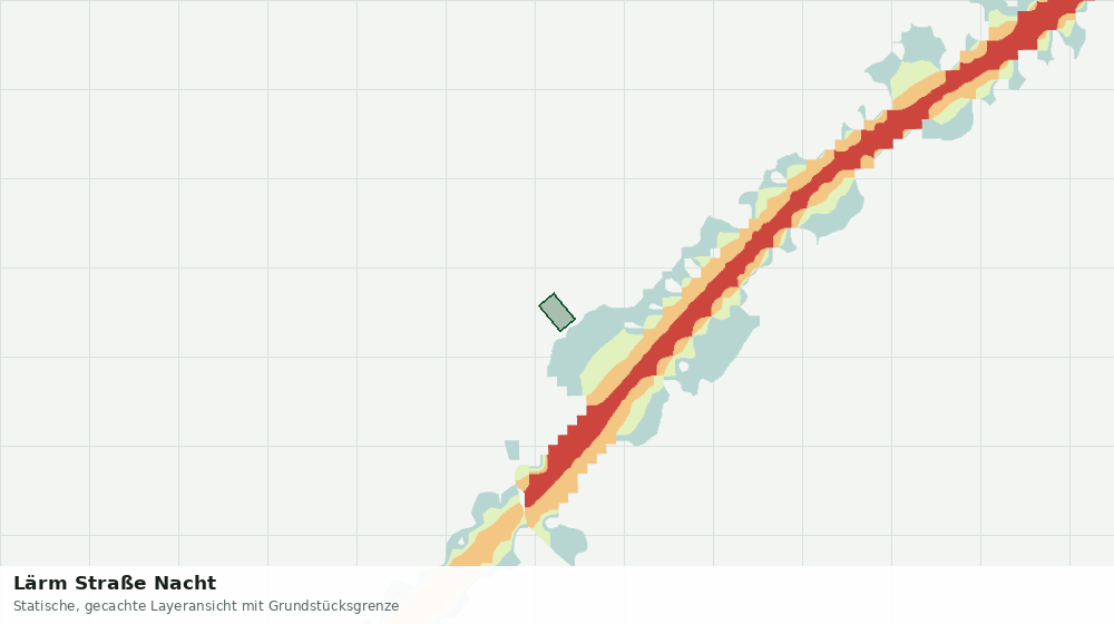 Statische Kartenansicht: Lärm Straße Nacht