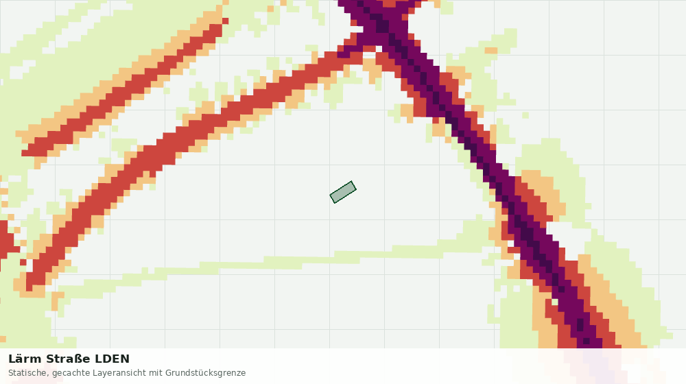 Statische Kartenansicht: Lärm Straße LDEN