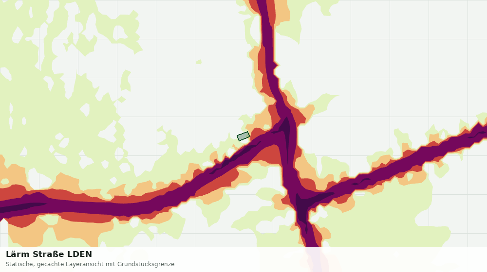 Statische Kartenansicht: Lärm Straße LDEN