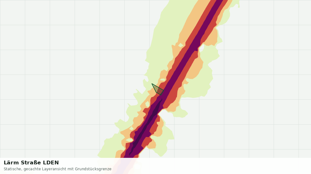 Statische Kartenansicht: Lärm Straße LDEN