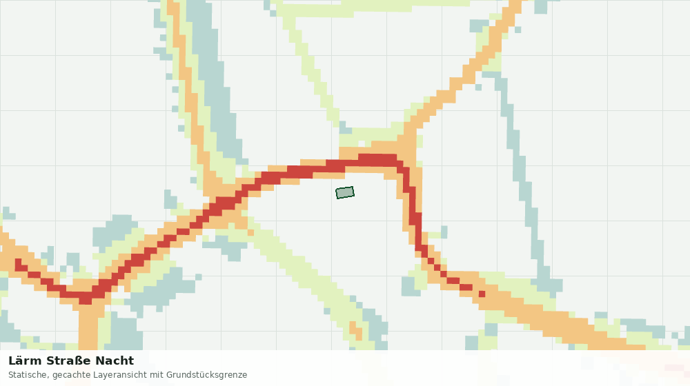 Statische Kartenansicht: Lärm Straße Nacht