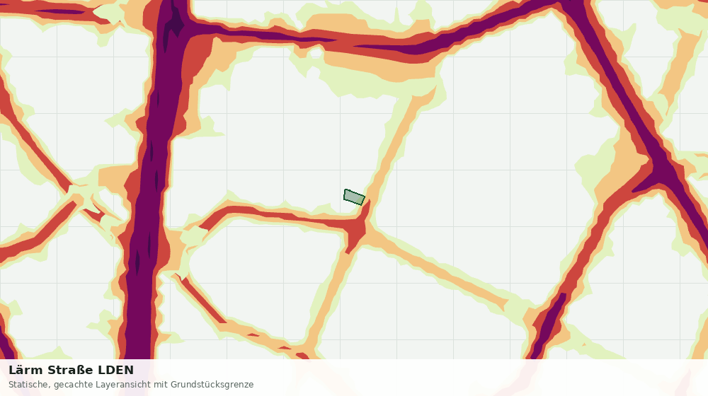 Statische Kartenansicht: Lärm Straße LDEN