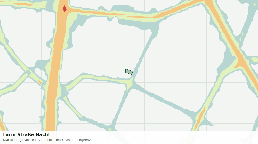 Statische Kartenansicht: Lärm Straße Nacht