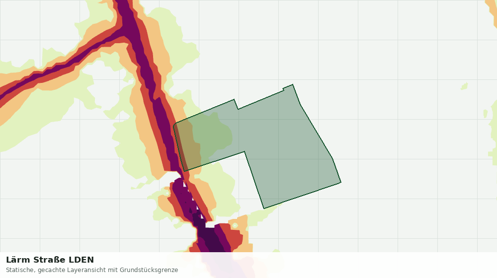 Statische Kartenansicht: Lärm Straße LDEN