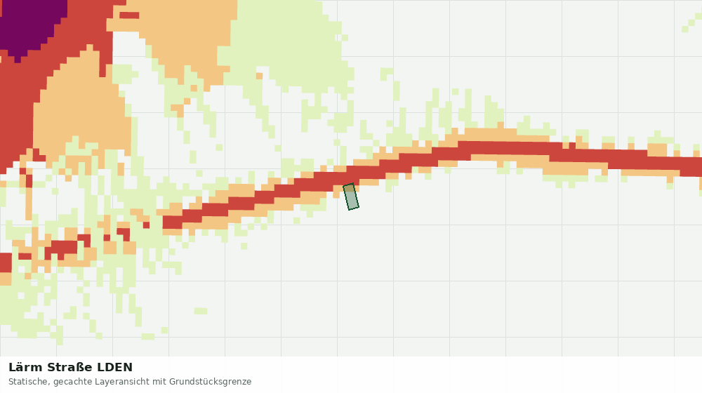 Statische Kartenansicht: Lärm Straße LDEN