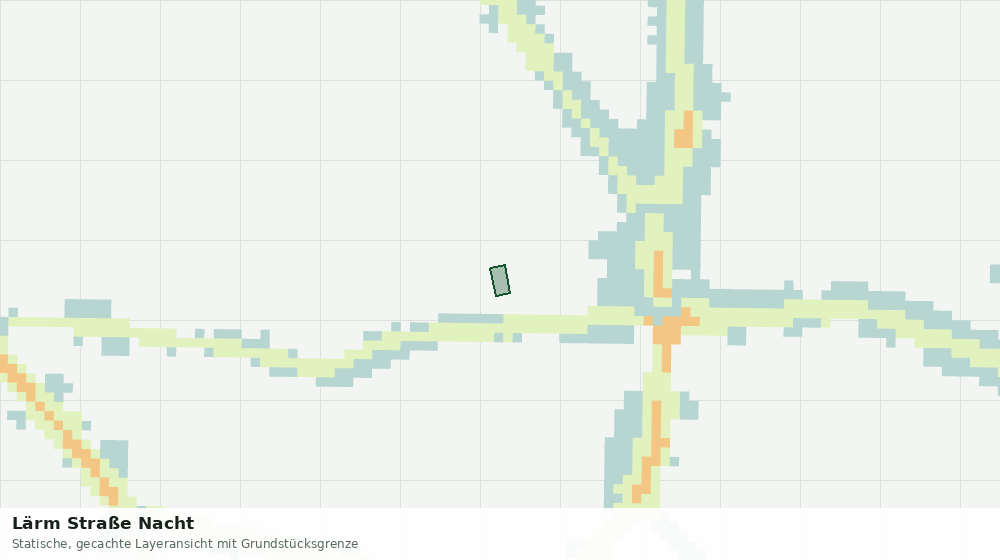 Statische Kartenansicht: Lärm Straße Nacht