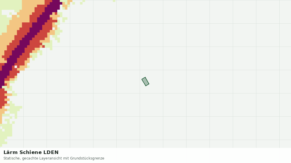 Statische Kartenansicht: Lärm Schiene LDEN