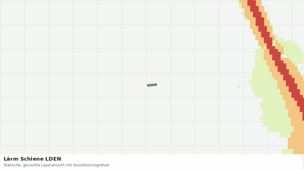 Statische Kartenansicht: Lärm Schiene LDEN