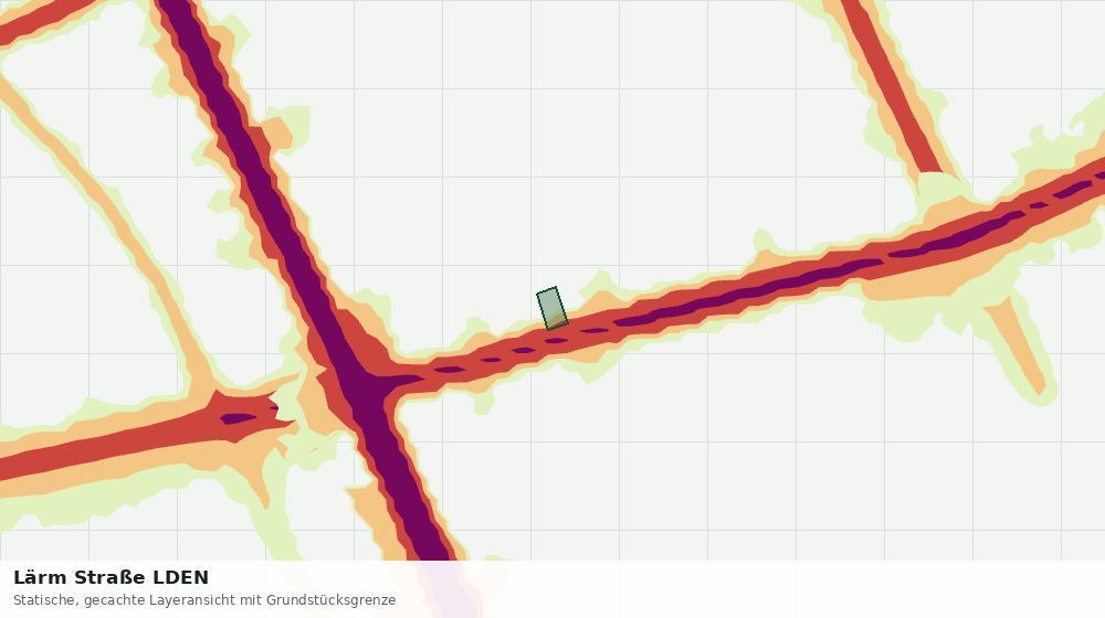 Statische Kartenansicht: Lärm Straße LDEN