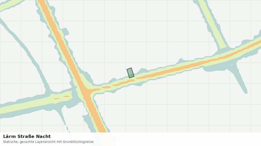 Statische Kartenansicht: Lärm Straße Nacht