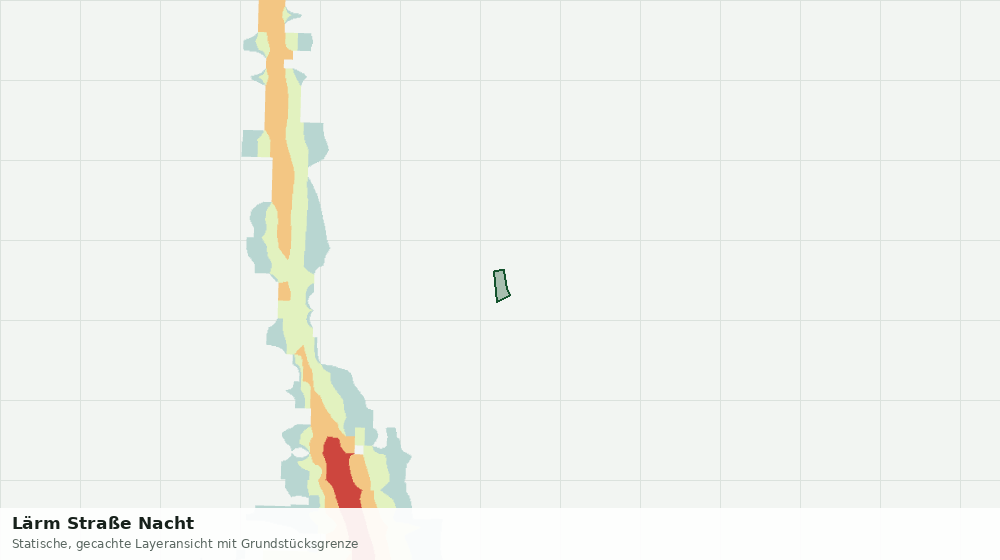 Statische Kartenansicht: Lärm Straße Nacht