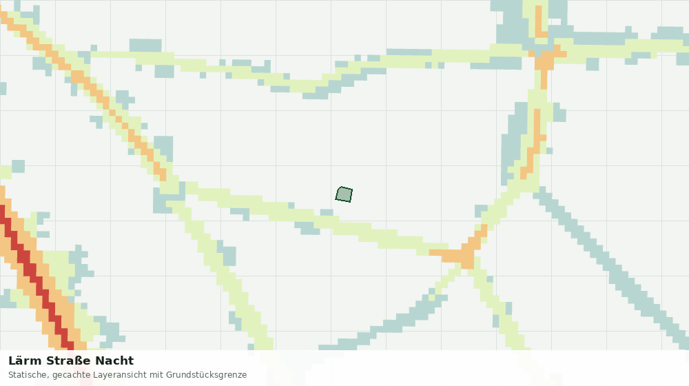 Statische Kartenansicht: Lärm Straße Nacht