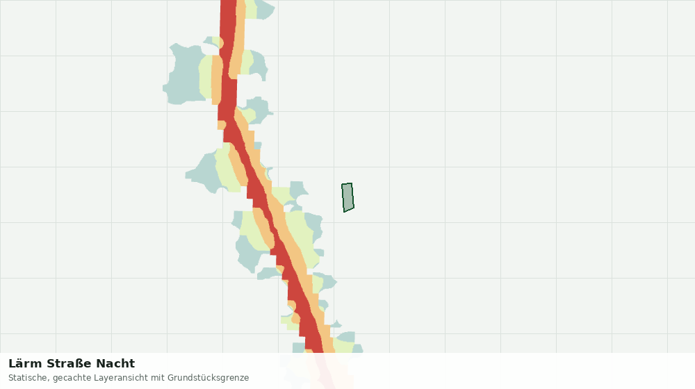 Statische Kartenansicht: Lärm Straße Nacht