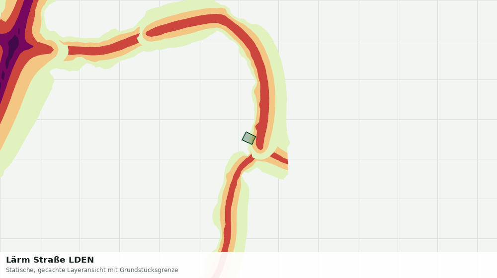 Statische Kartenansicht: Lärm Straße LDEN