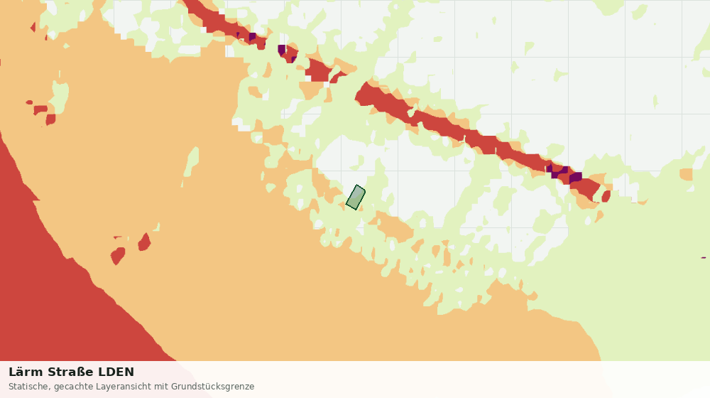 Statische Kartenansicht: Lärm Straße LDEN