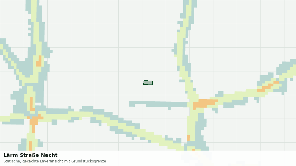 Statische Kartenansicht: Lärm Straße Nacht