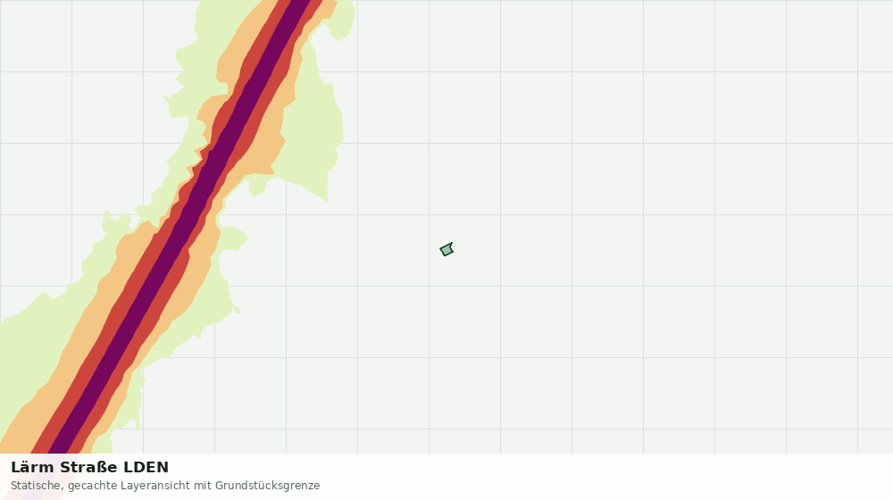 Statische Kartenansicht: Lärm Straße LDEN