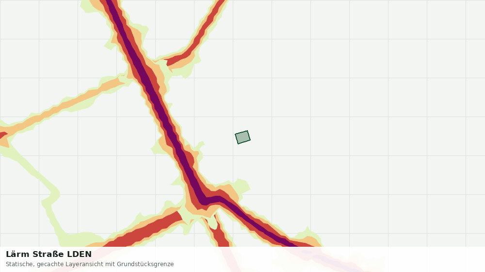 Statische Kartenansicht: Lärm Straße LDEN