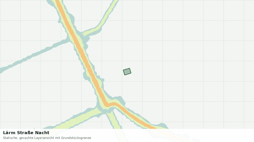Statische Kartenansicht: Lärm Straße Nacht