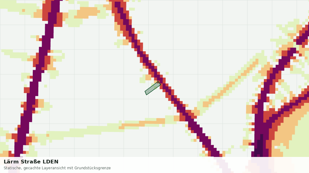 Statische Kartenansicht: Lärm Straße LDEN