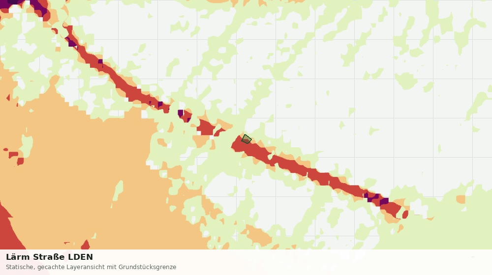 Statische Kartenansicht: Lärm Straße LDEN
