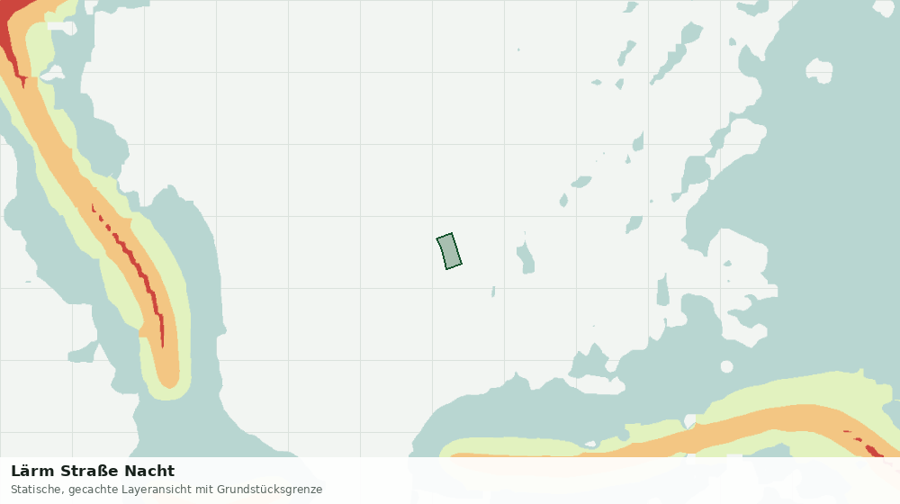 Statische Kartenansicht: Lärm Straße Nacht