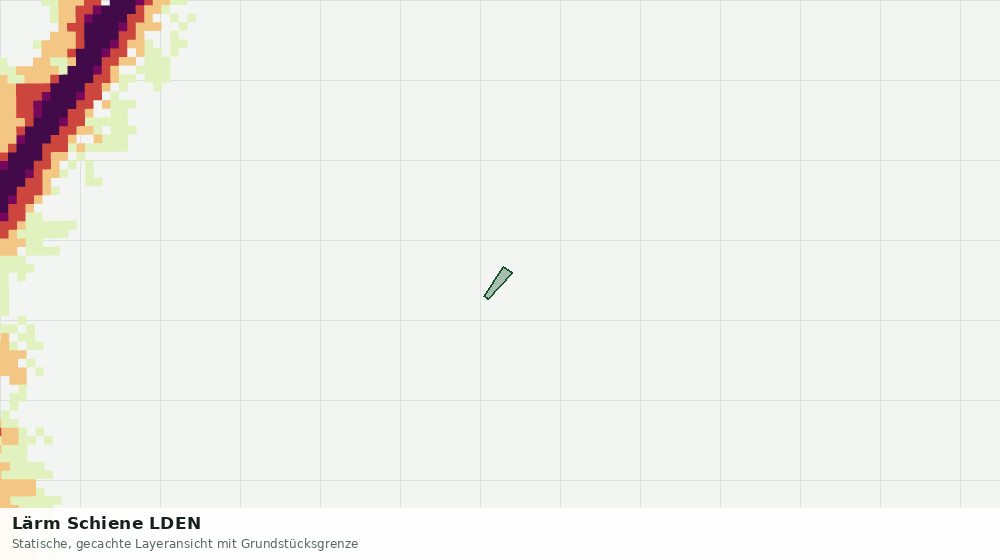 Statische Kartenansicht: Lärm Schiene LDEN