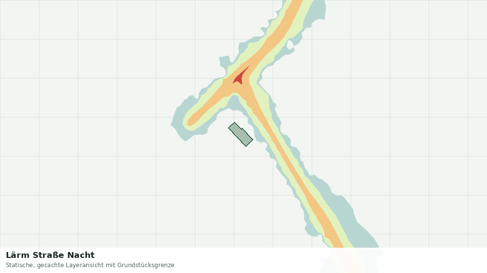 Statische Kartenansicht: Lärm Straße Nacht