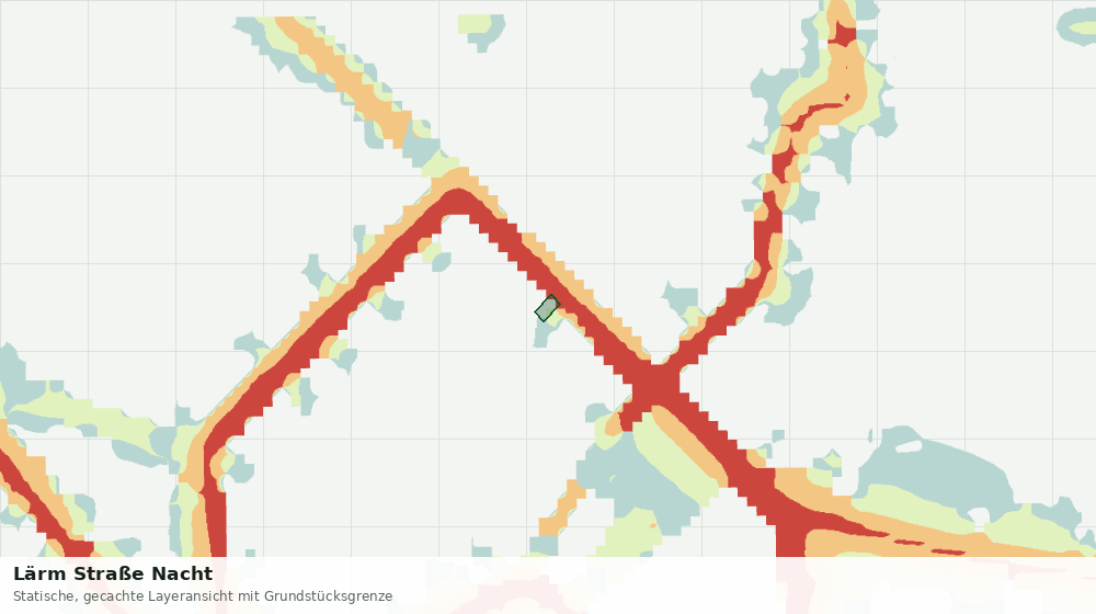 Statische Kartenansicht: Lärm Straße Nacht