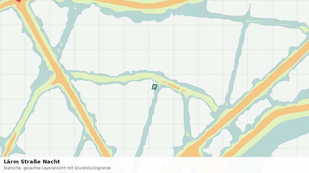 Statische Kartenansicht: Lärm Straße Nacht