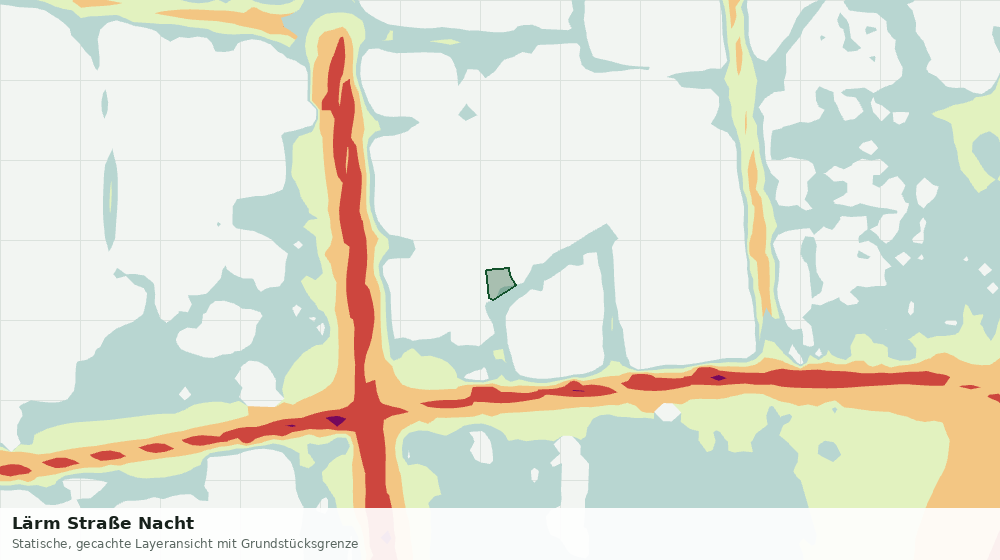 Statische Kartenansicht: Lärm Straße Nacht