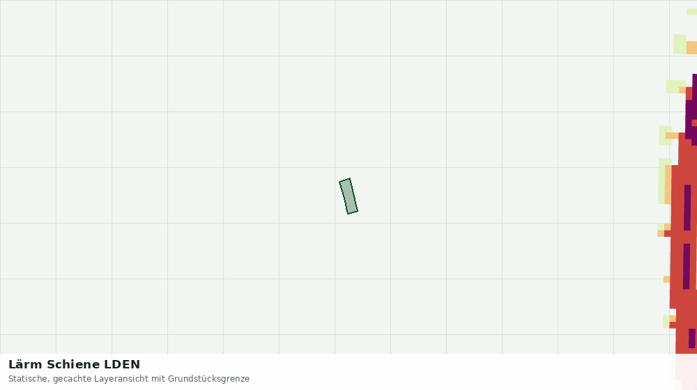 Statische Kartenansicht: Lärm Schiene LDEN