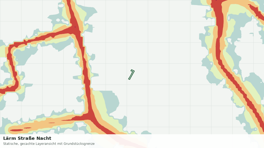 Statische Kartenansicht: Lärm Straße Nacht