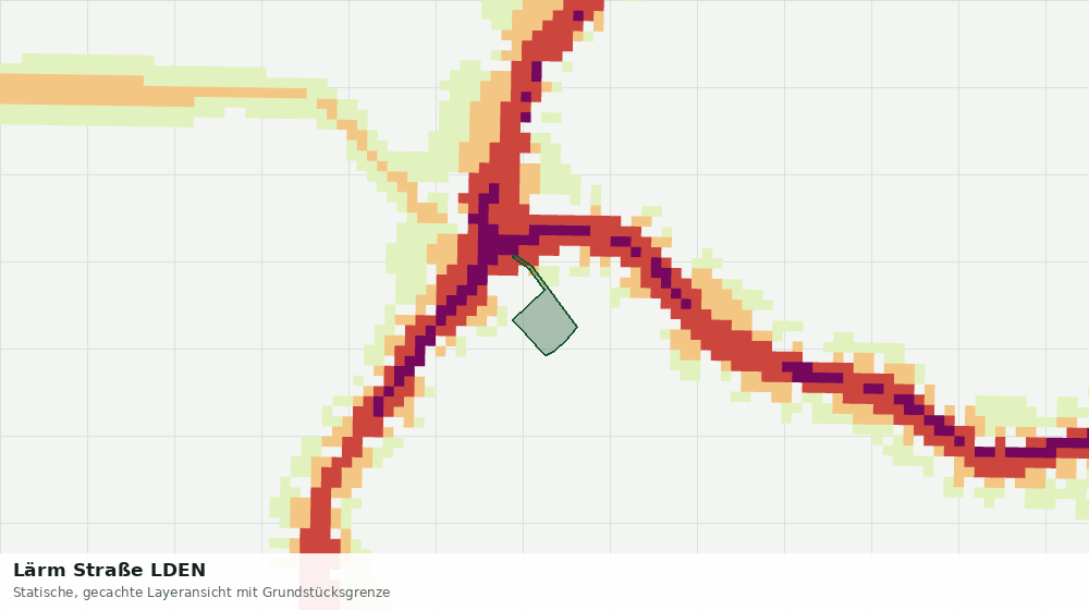 Statische Kartenansicht: Lärm Straße LDEN