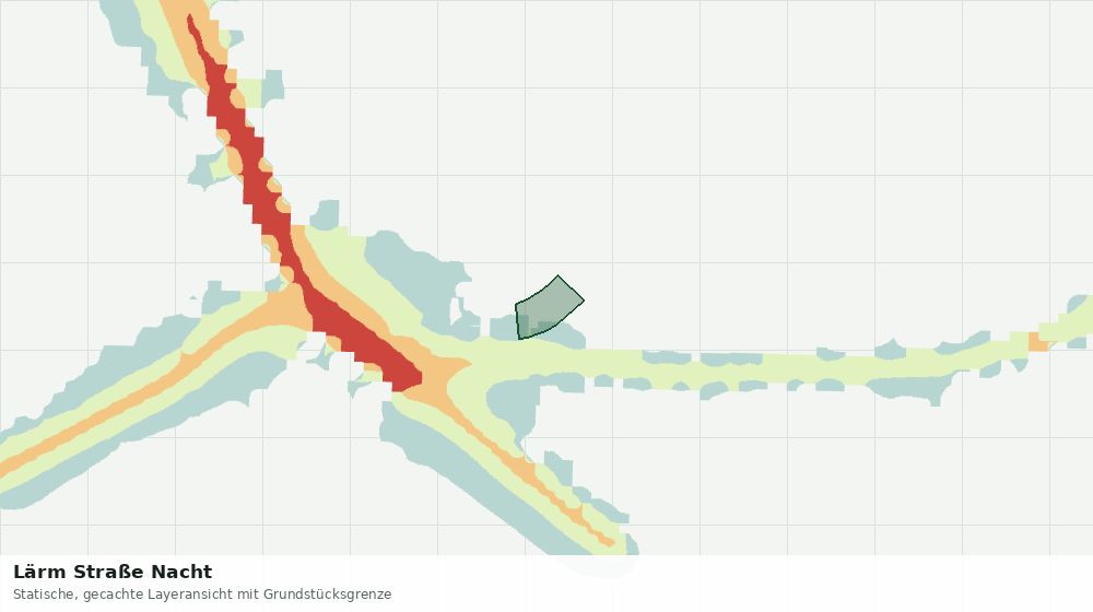 Statische Kartenansicht: Lärm Straße Nacht