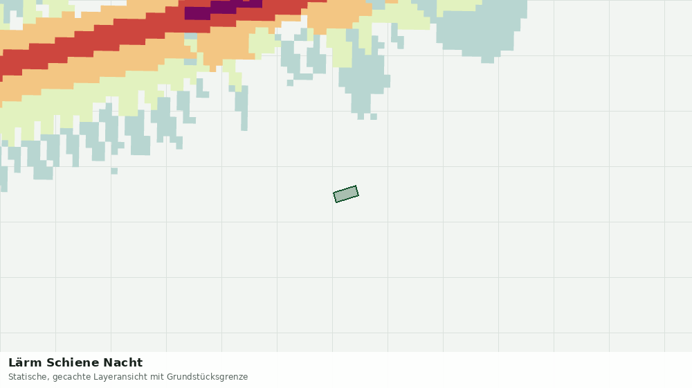Statische Kartenansicht: Lärm Schiene Nacht