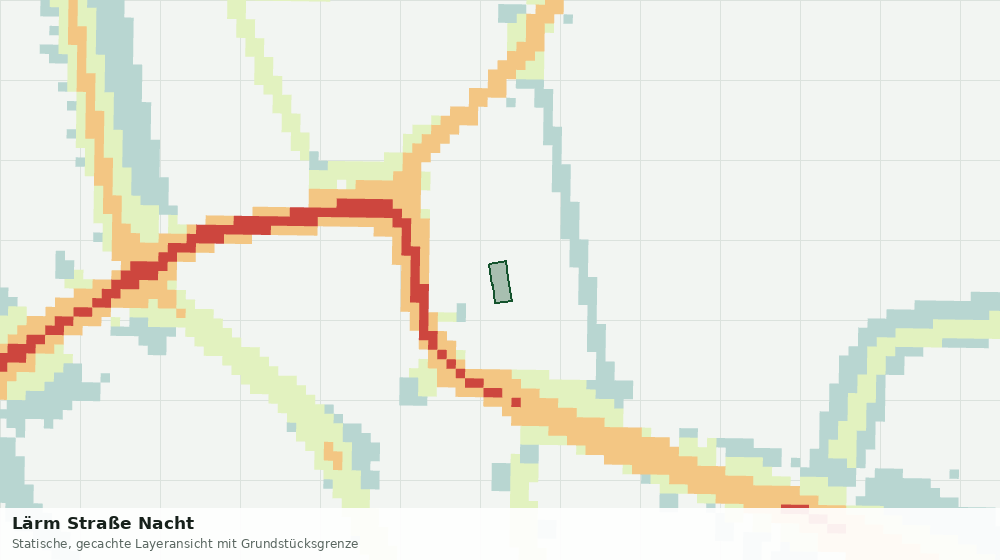 Statische Kartenansicht: Lärm Straße Nacht