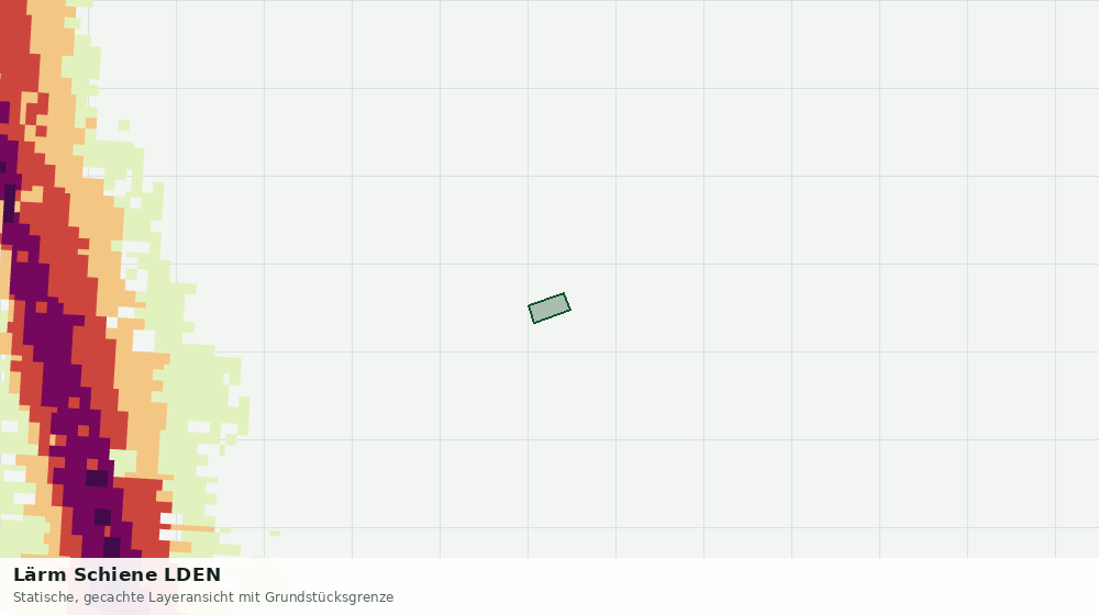 Statische Kartenansicht: Lärm Schiene LDEN