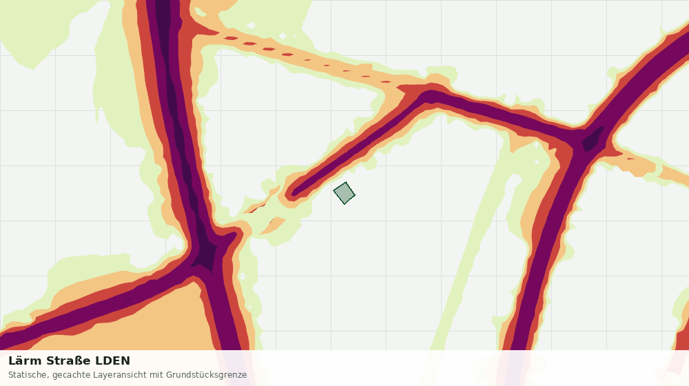 Statische Kartenansicht: Lärm Straße LDEN