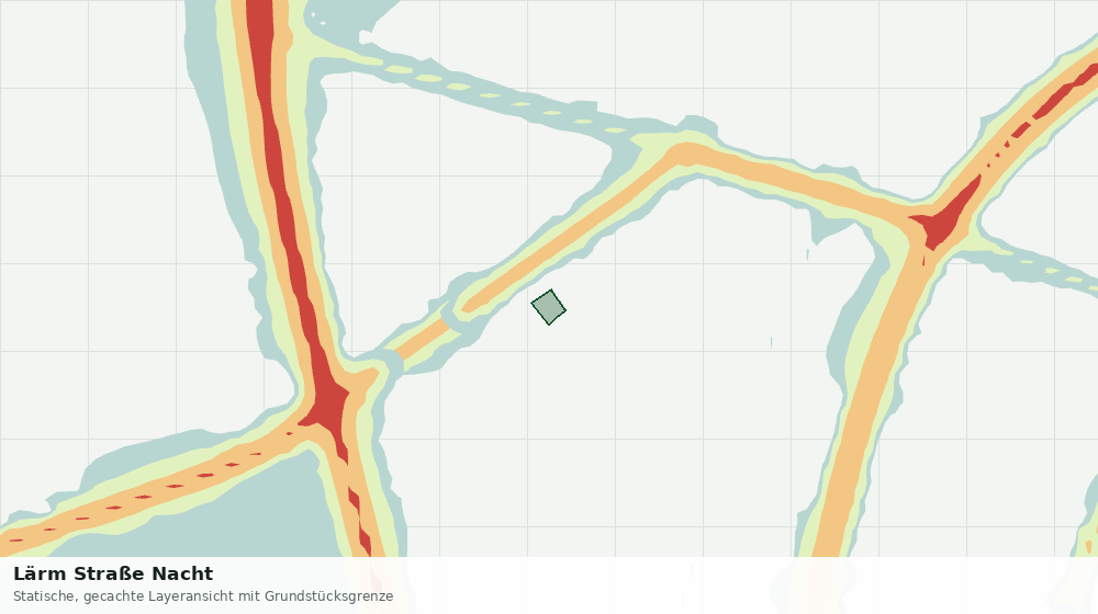 Statische Kartenansicht: Lärm Straße Nacht