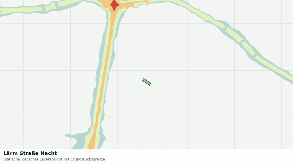 Statische Kartenansicht: Lärm Straße Nacht