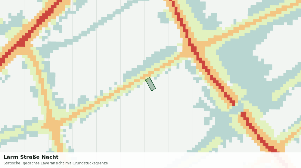 Statische Kartenansicht: Lärm Straße Nacht