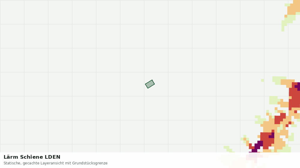 Statische Kartenansicht: Lärm Schiene LDEN