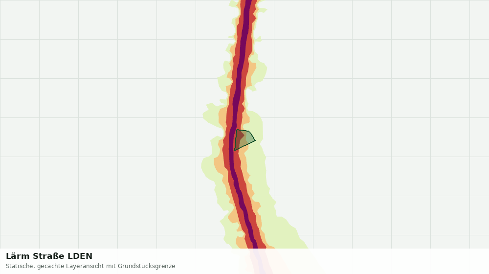 Statische Kartenansicht: Lärm Straße LDEN