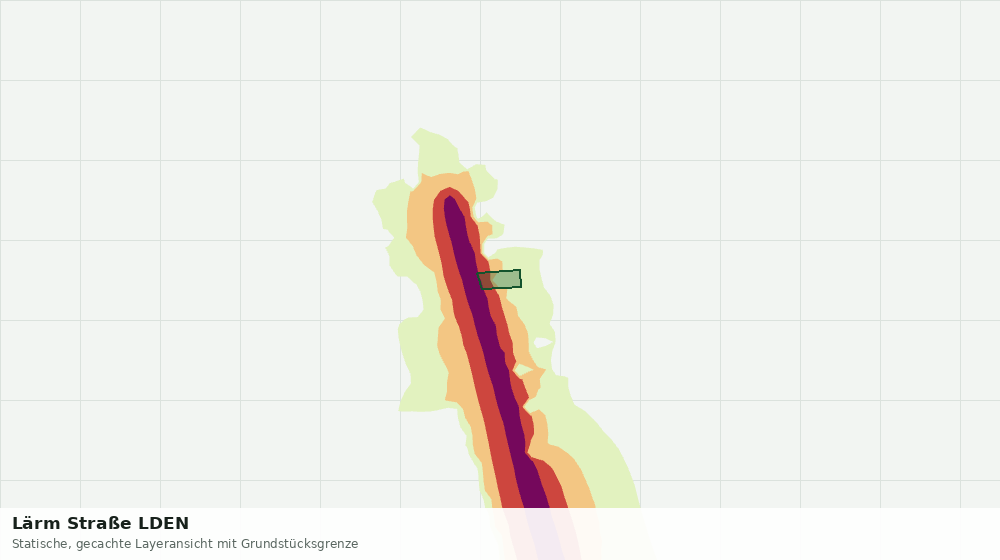 Statische Kartenansicht: Lärm Straße LDEN