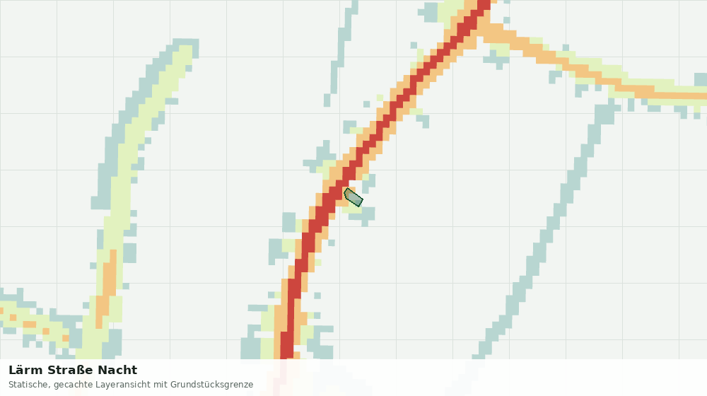 Statische Kartenansicht: Lärm Straße Nacht
