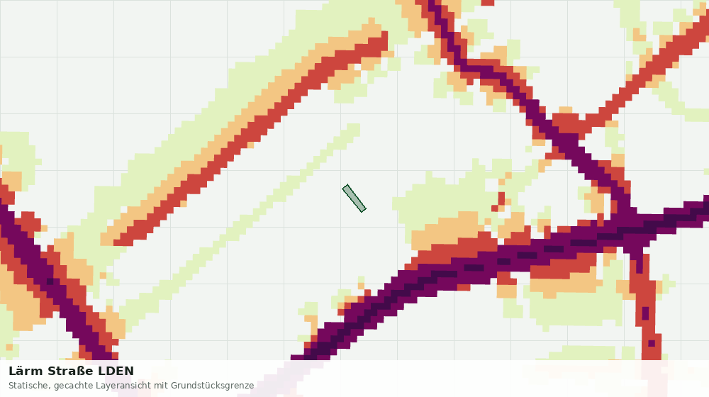 Statische Kartenansicht: Lärm Straße LDEN