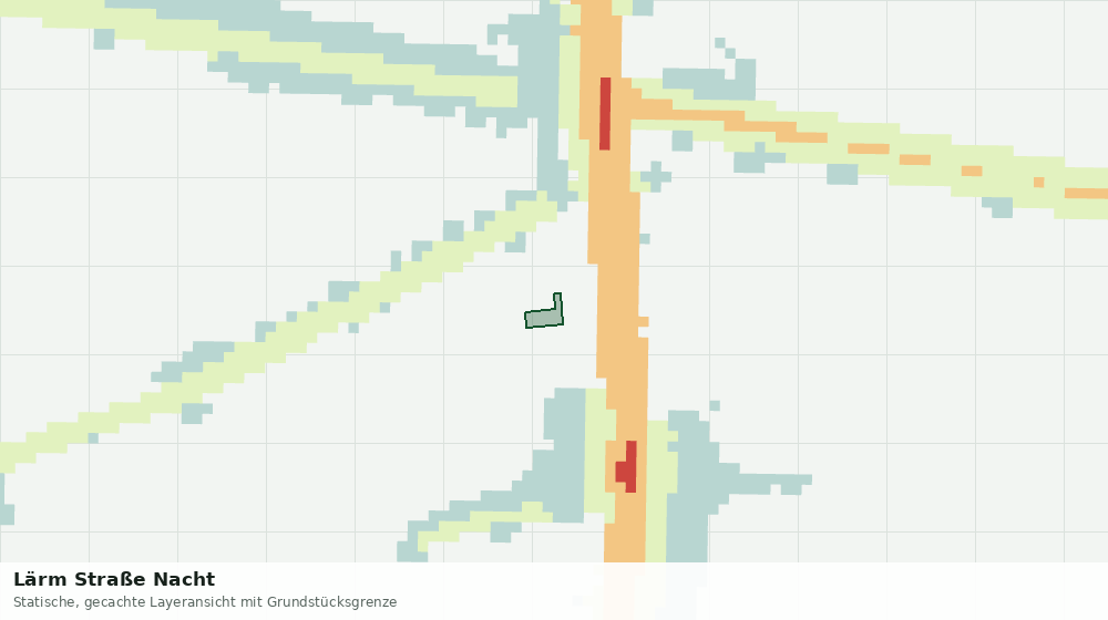 Statische Kartenansicht: Lärm Straße Nacht