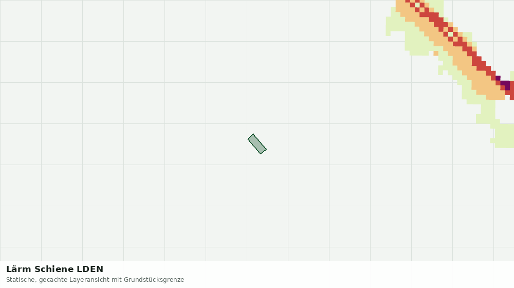 Statische Kartenansicht: Lärm Schiene LDEN